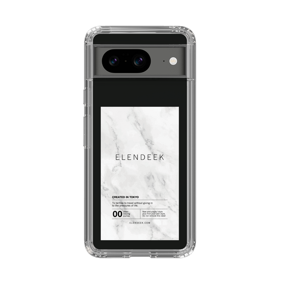 Slim Protection Case［ ELENDEEK - Logo Sticker - Marble ］