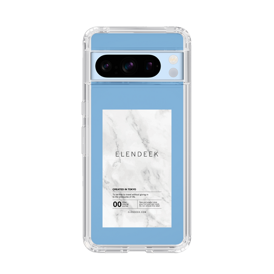 Slim Protection Case［ ELENDEEK - Logo Sticker - Marble ］