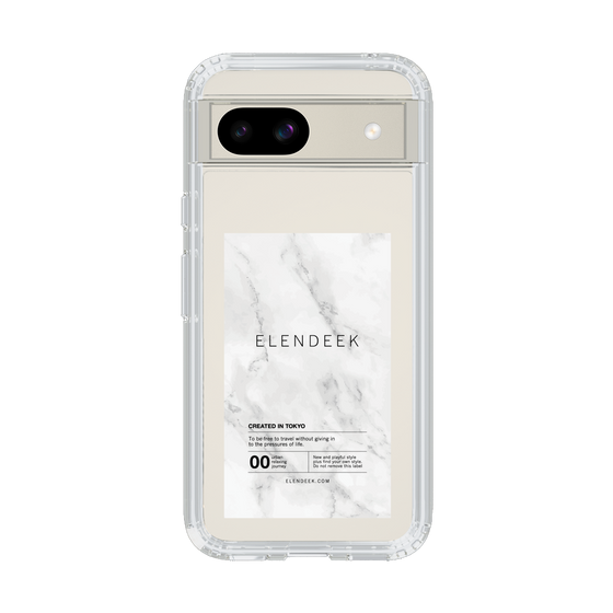 Slim Protection Case［ ELENDEEK - Logo Sticker - Marble ］
