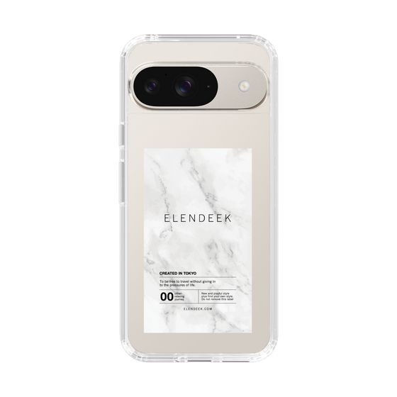 Slim Protection Case［ ELENDEEK - Logo Sticker - Marble ］