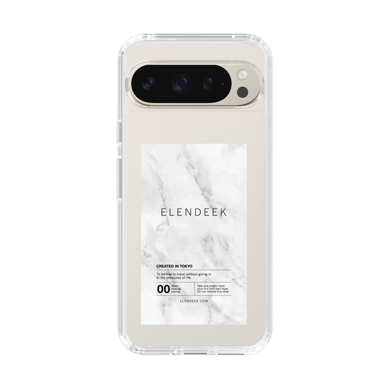 Slim Protection Case［ ELENDEEK - Logo Sticker - Marble ］