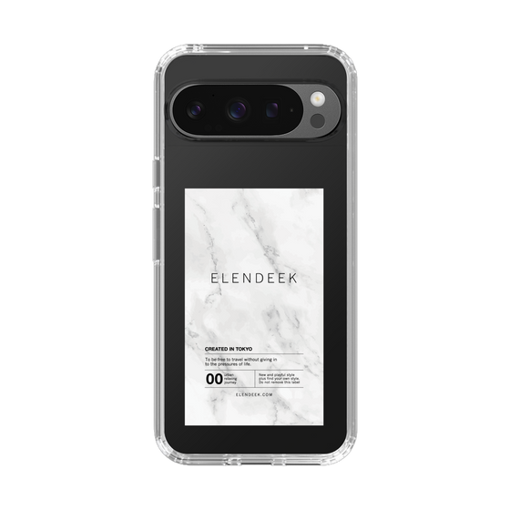 Slim Protection Case［ ELENDEEK - Logo Sticker - Marble ］