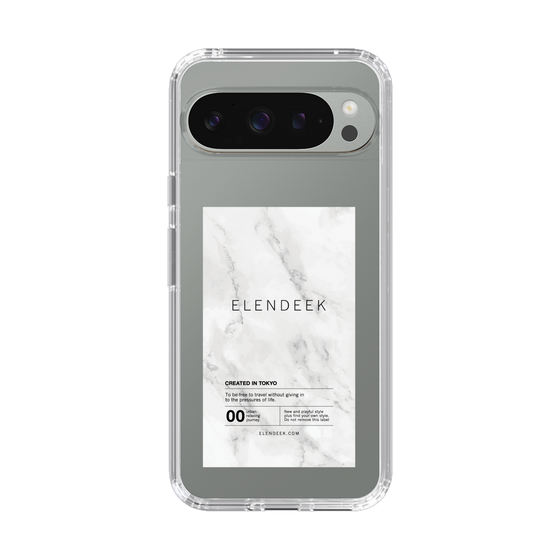 Slim Protection Case［ ELENDEEK - Logo Sticker - Marble ］