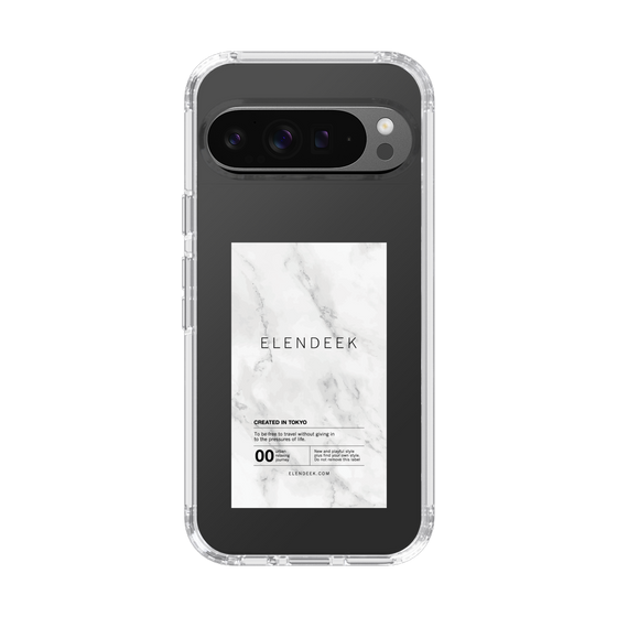 Slim Protection Case［ ELENDEEK - Logo Sticker - Marble ］
