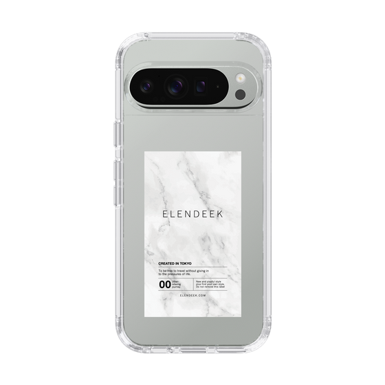Slim Protection Case［ ELENDEEK - Logo Sticker - Marble ］