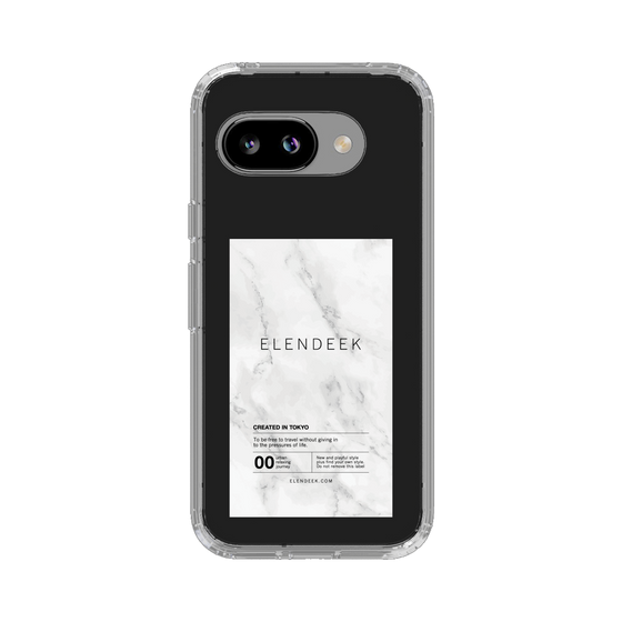 Slim Protection Case［ ELENDEEK - Logo Sticker - Marble ］
