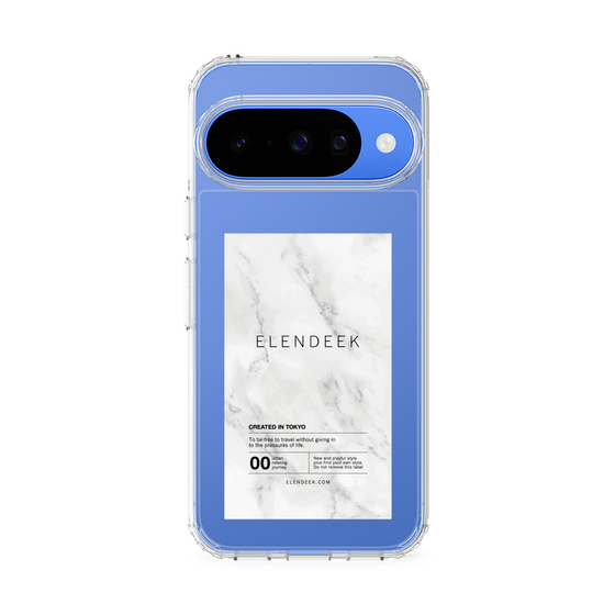 Slim Protection Case［ ELENDEEK - Logo Sticker - Marble ］