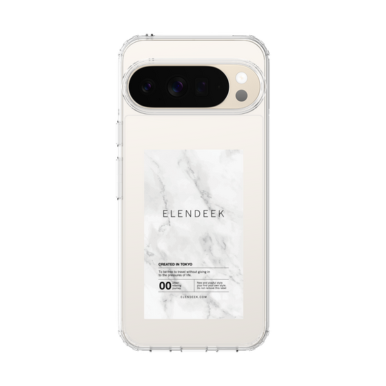 Slim Protection Case［ ELENDEEK - Logo Sticker - Marble ］