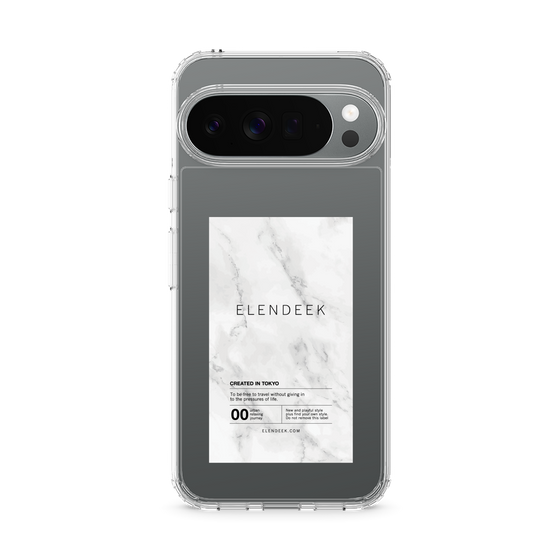 Slim Protection Case［ ELENDEEK - Logo Sticker - Marble ］