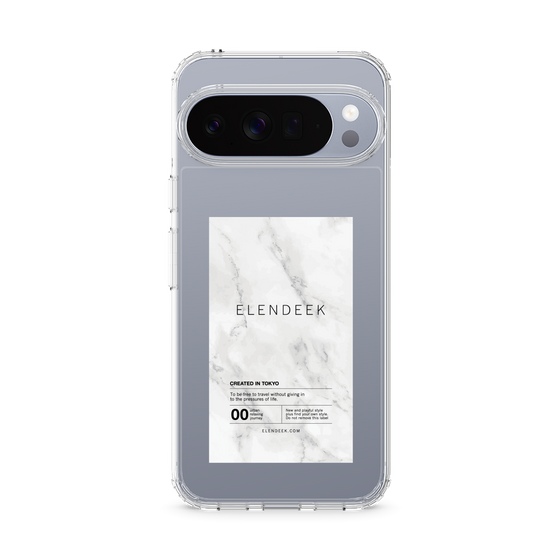 Slim Protection Case［ ELENDEEK - Logo Sticker - Marble ］