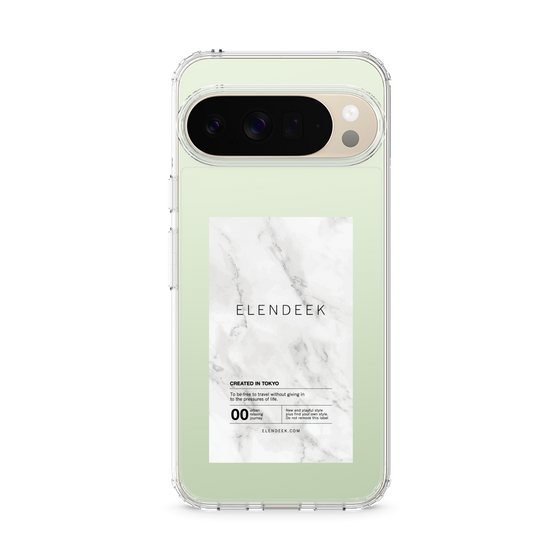 Slim Protection Case［ ELENDEEK - Logo Sticker - Marble ］