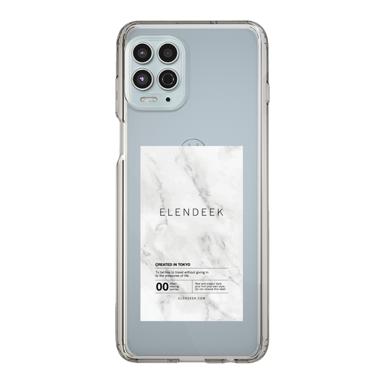 Slim Protection Case［ ELENDEEK - Logo Sticker - Marble ］