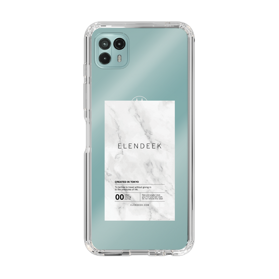 Slim Protection Case［ ELENDEEK - Logo Sticker - Marble ］