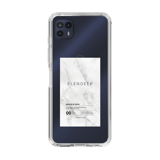 Slim Protection Case［ ELENDEEK - Logo Sticker - Marble ］