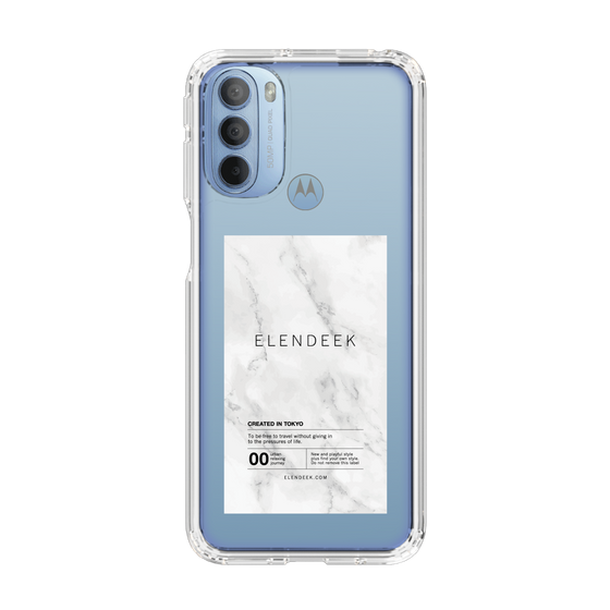 Slim Protection Case［ ELENDEEK - Logo Sticker - Marble ］