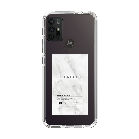 Slim Protection Case［ ELENDEEK - Logo Sticker - Marble ］