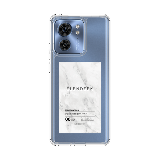 Slim Protection Case［ ELENDEEK - Logo Sticker - Marble ］