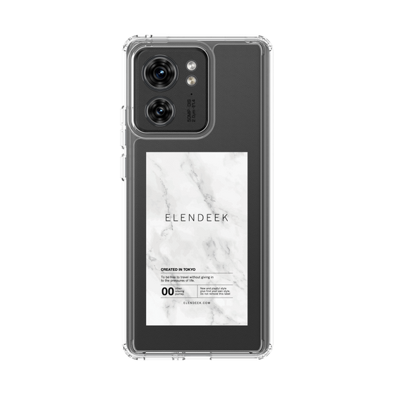 Slim Protection Case［ ELENDEEK - Logo Sticker - Marble ］