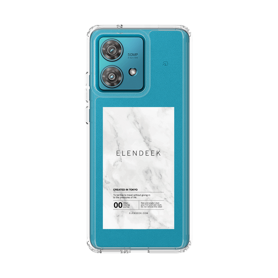 Slim Protection Case［ ELENDEEK - Logo Sticker - Marble ］