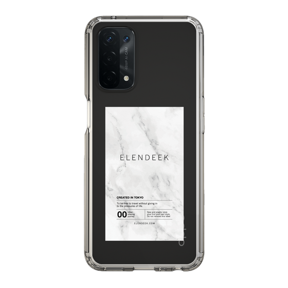 Slim Protection Case［ ELENDEEK - Logo Sticker - Marble ］