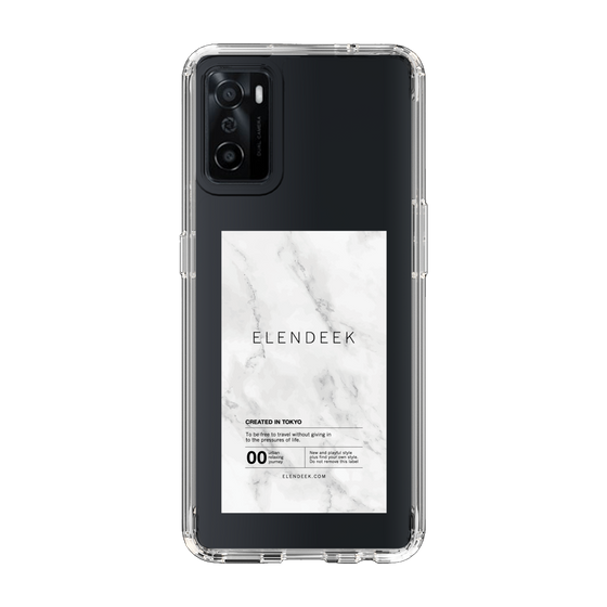 Slim Protection Case［ ELENDEEK - Logo Sticker - Marble ］