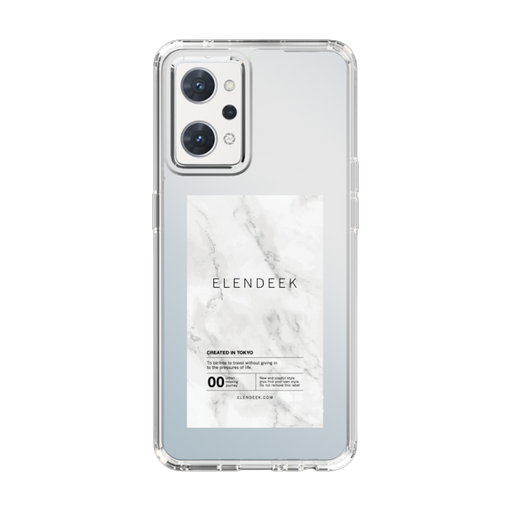 Slim Protection Case［ ELENDEEK - Logo Sticker - Marble ］