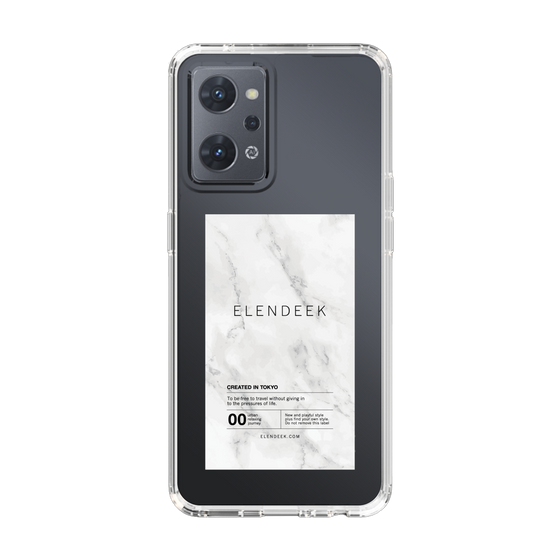 Slim Protection Case［ ELENDEEK - Logo Sticker - Marble ］