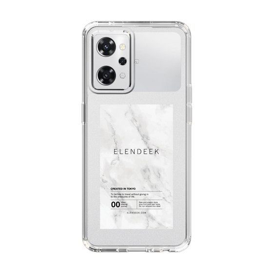 Slim Protection Case［ ELENDEEK - Logo Sticker - Marble ］