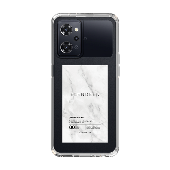 Slim Protection Case［ ELENDEEK - Logo Sticker - Marble ］