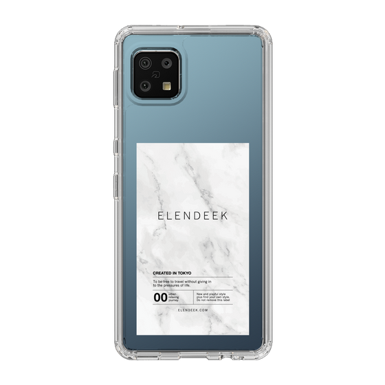 Slim Protection Case［ ELENDEEK - Logo Sticker - Marble ］