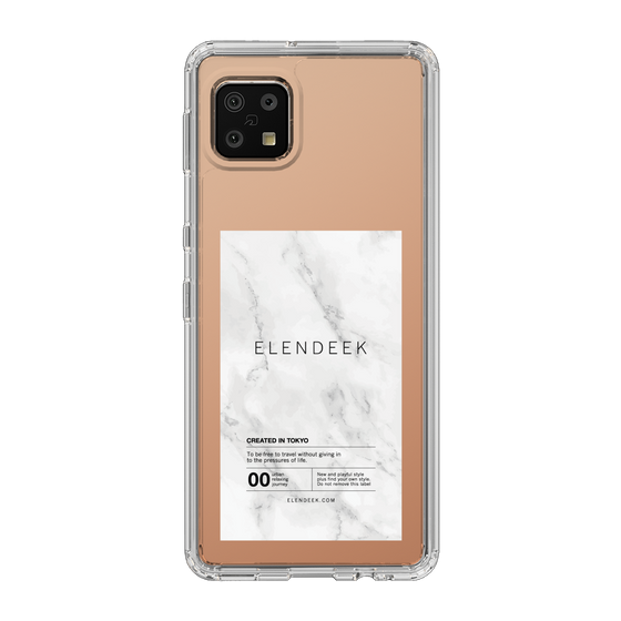 Slim Protection Case［ ELENDEEK - Logo Sticker - Marble ］