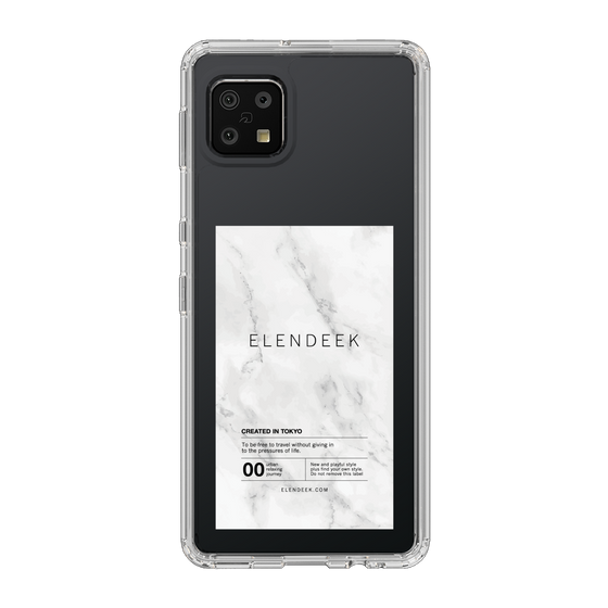 Slim Protection Case［ ELENDEEK - Logo Sticker - Marble ］