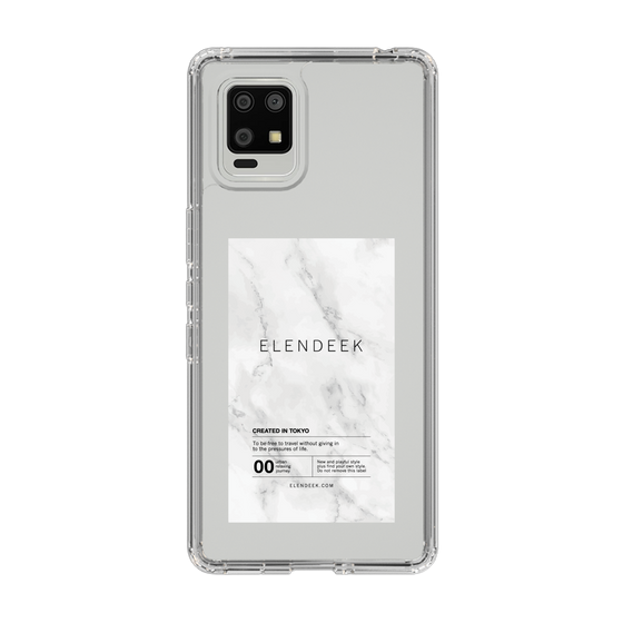 Slim Protection Case［ ELENDEEK - Logo Sticker - Marble ］