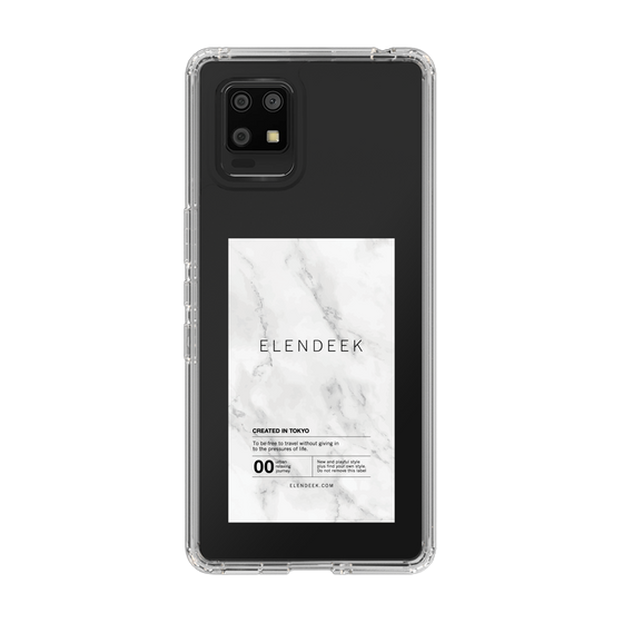 Slim Protection Case［ ELENDEEK - Logo Sticker - Marble ］
