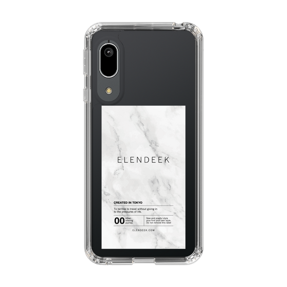 Slim Protection Case［ ELENDEEK - Logo Sticker - Marble ］