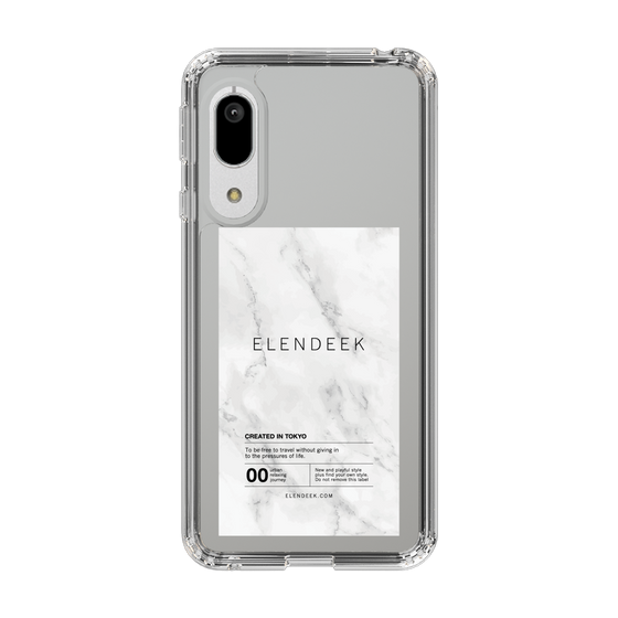 Slim Protection Case［ ELENDEEK - Logo Sticker - Marble ］
