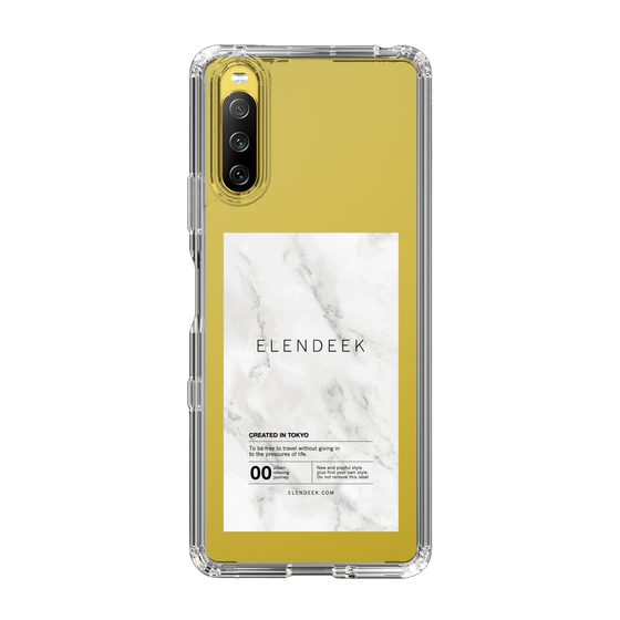 Slim Protection Case［ ELENDEEK - Logo Sticker - Marble ］