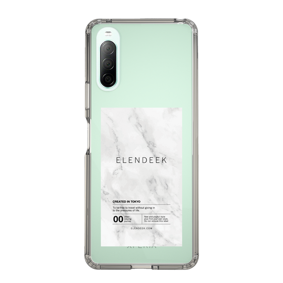 Slim Protection Case［ ELENDEEK - Logo Sticker - Marble ］