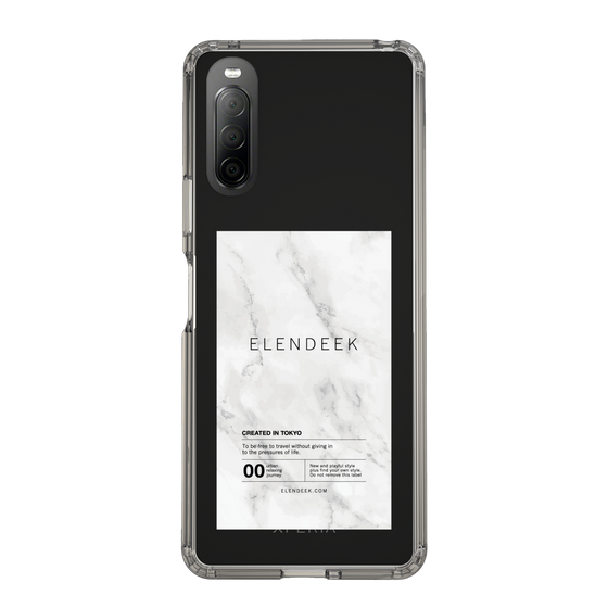 Slim Protection Case［ ELENDEEK - Logo Sticker - Marble ］