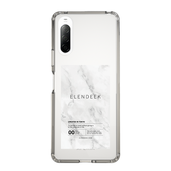 Slim Protection Case［ ELENDEEK - Logo Sticker - Marble ］