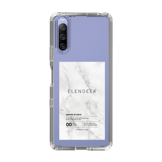 Slim Protection Case［ ELENDEEK - Logo Sticker - Marble ］