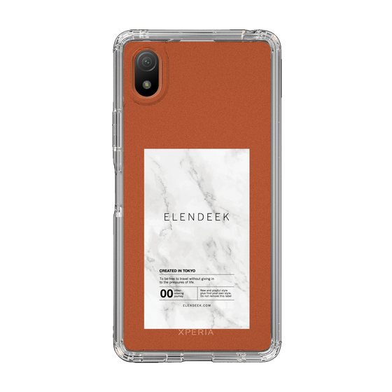 Slim Protection Case［ ELENDEEK - Logo Sticker - Marble ］