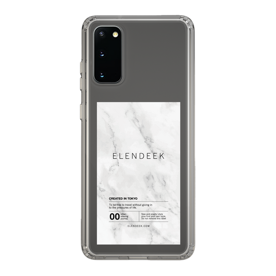Slim Protection Case［ ELENDEEK - Logo Sticker - Marble ］