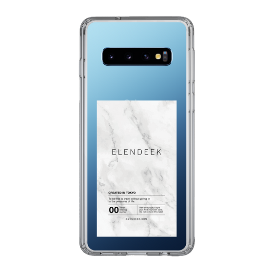 Slim Protection Case［ ELENDEEK - Logo Sticker - Marble ］