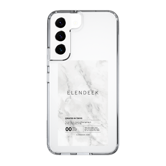 Slim Protection Case［ ELENDEEK - Logo Sticker - Marble ］