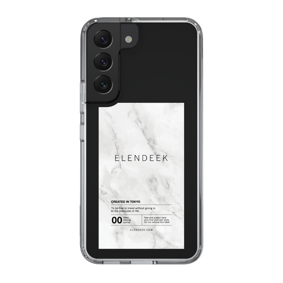 Slim Protection Case［ ELENDEEK - Logo Sticker - Marble ］