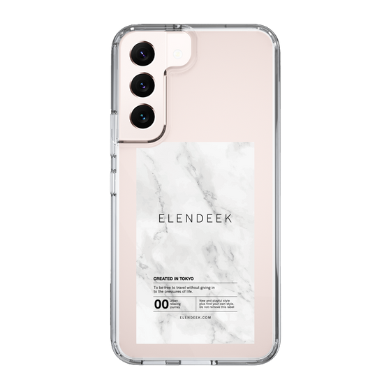 Slim Protection Case［ ELENDEEK - Logo Sticker - Marble ］