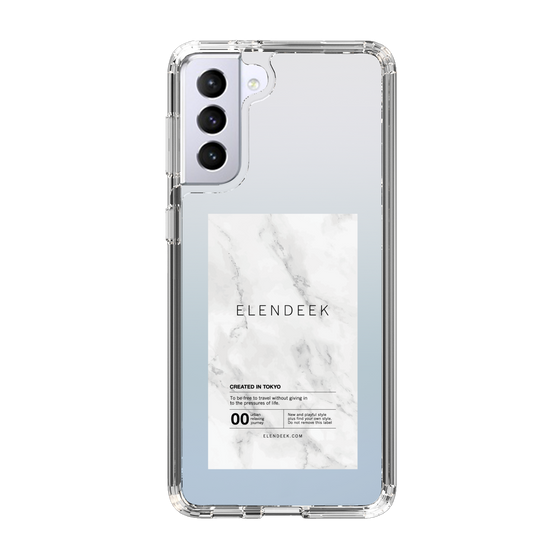 Slim Protection Case［ ELENDEEK - Logo Sticker - Marble ］