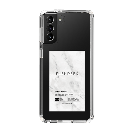 Slim Protection Case［ ELENDEEK - Logo Sticker - Marble ］