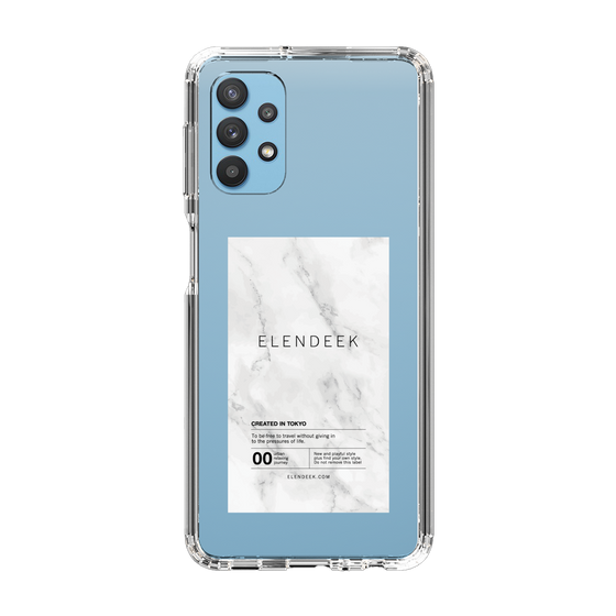 Slim Protection Case［ ELENDEEK - Logo Sticker - Marble ］